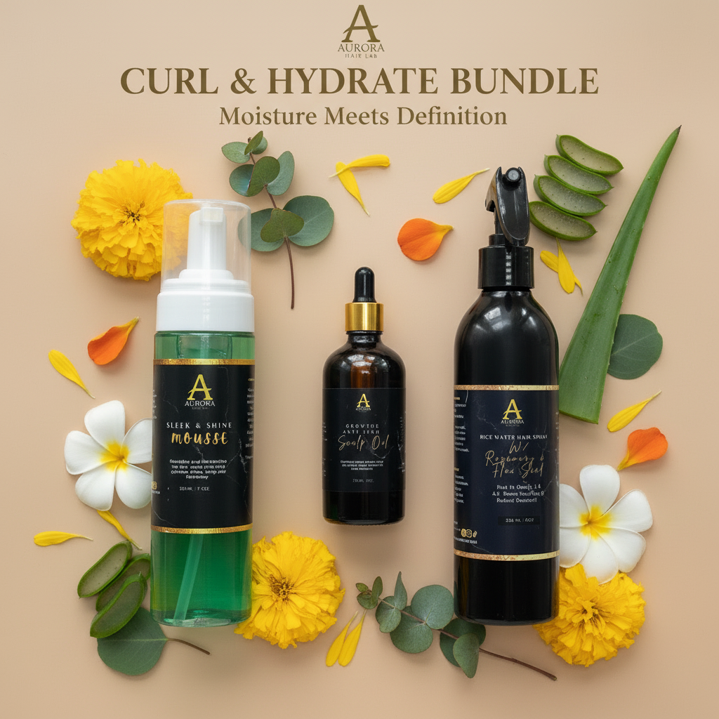 Curl & Hydrate Bundle - Natural Hair Care Set | Aurora Hair Lab