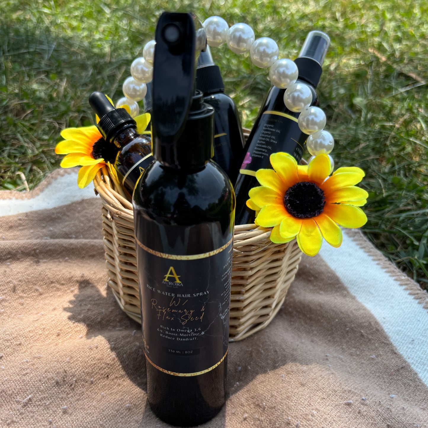 Rice Water Hair Spray W/ Rosemary & Flax Seed