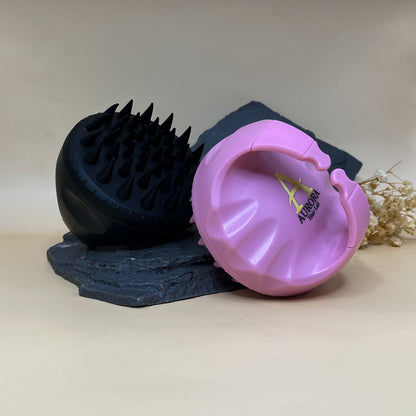 Aurora Scalp Stimulating Massage Brush - Silicone Bristles, for Shampooing, Massaging Scalp