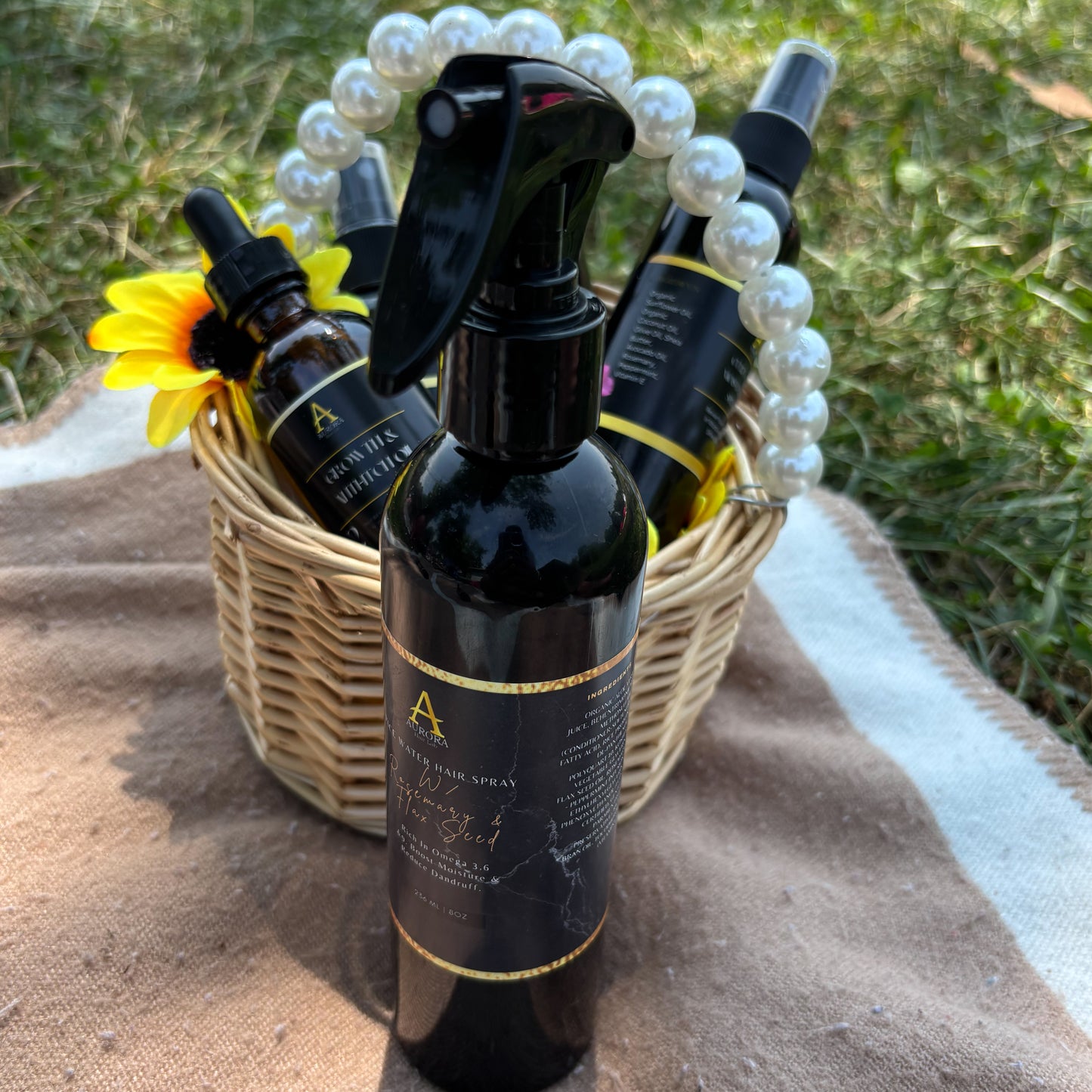 Rice Water Hair Spray W/ Rosemary & Flax Seed