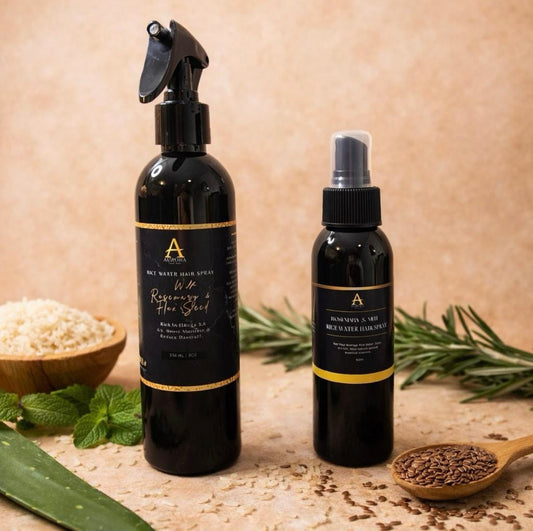Rice Water Hair Spray W/Rosemary & Flax Seed | Growth + Strengthening Spray.