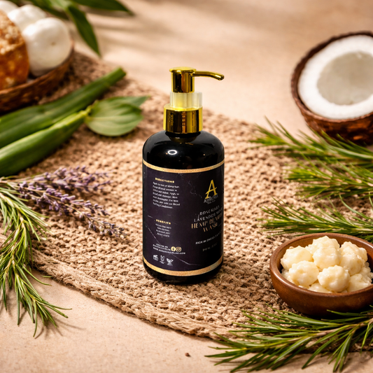 Rosemary Lavender & Mint Hemp Beard Wash - Men's Grooming | Aurora Hair Lab
