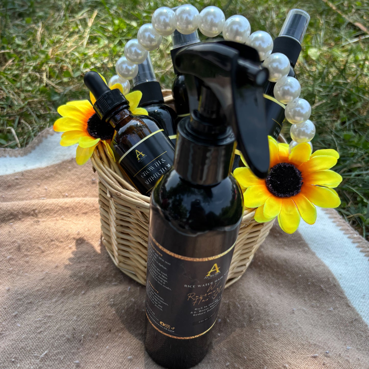 Rice Water Hair Spray W/ Rosemary & Flax Seed