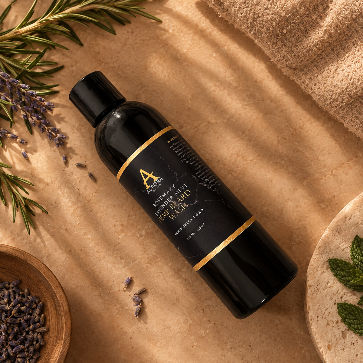 Rosemary Lavender & Mint Hemp Beard Wash