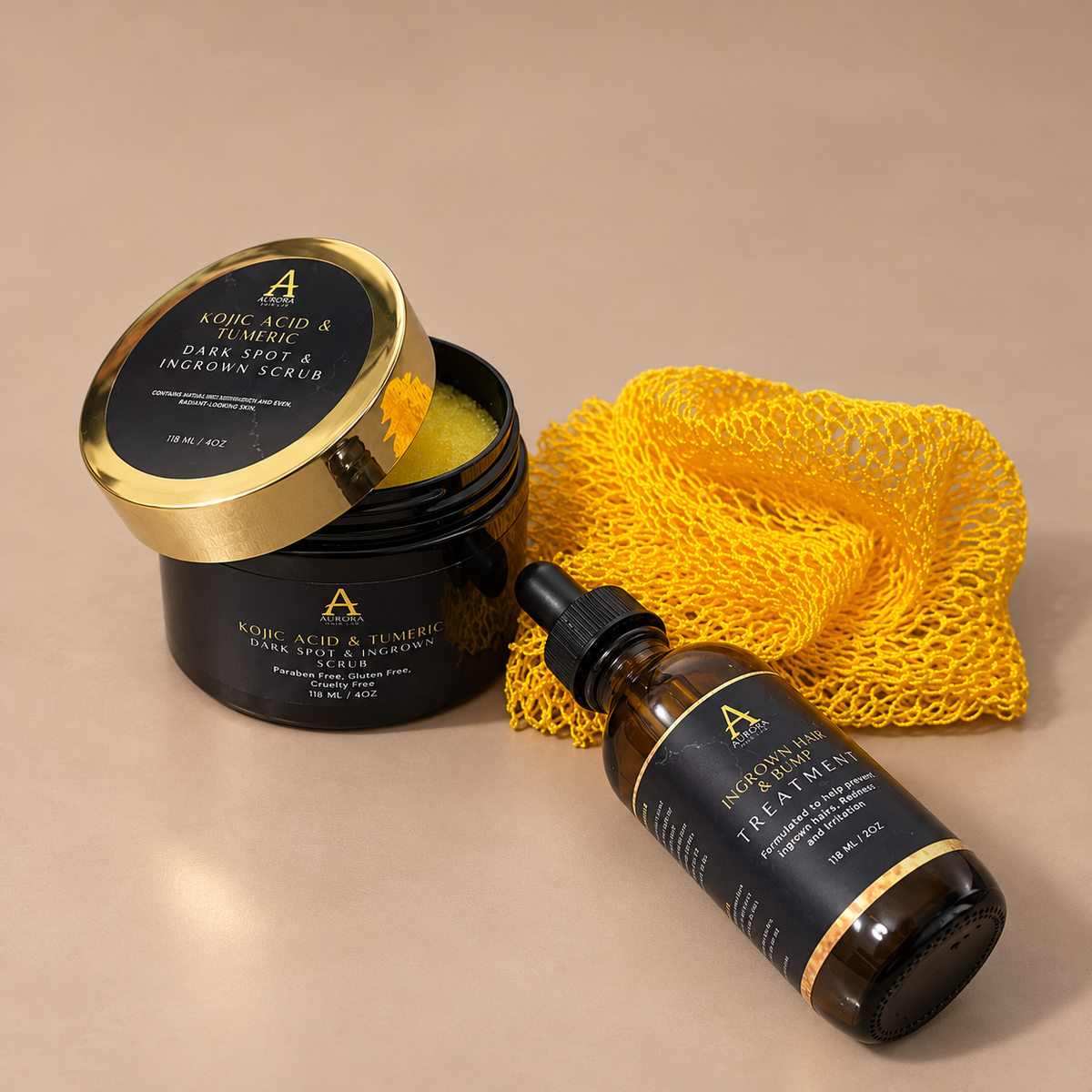 Aurora Exfoliating Kit | Dark Spots, Ingrown Hairs & Razor Bumps