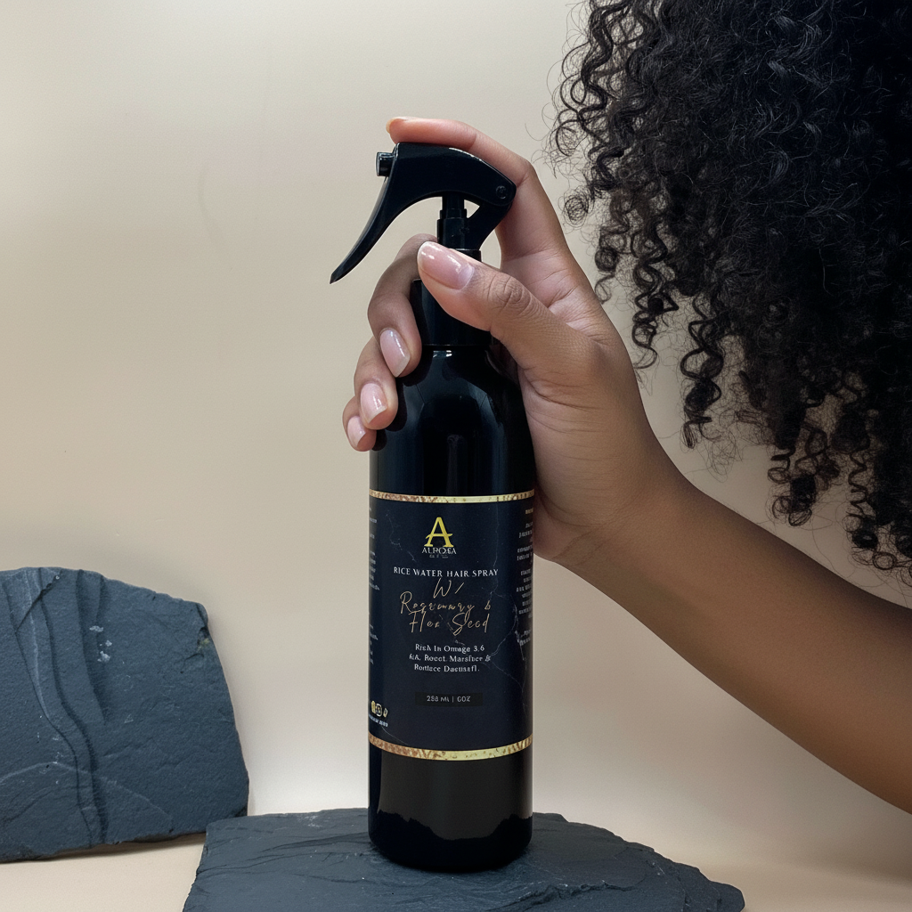Rice Water Hair Spray W/ Rosemary & Flax Seed