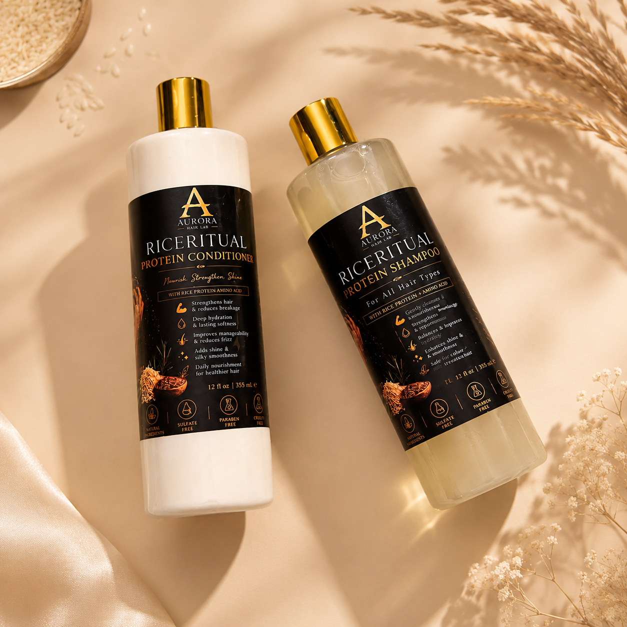 RiceRitual Protein Shampoo & Conditioner Duo