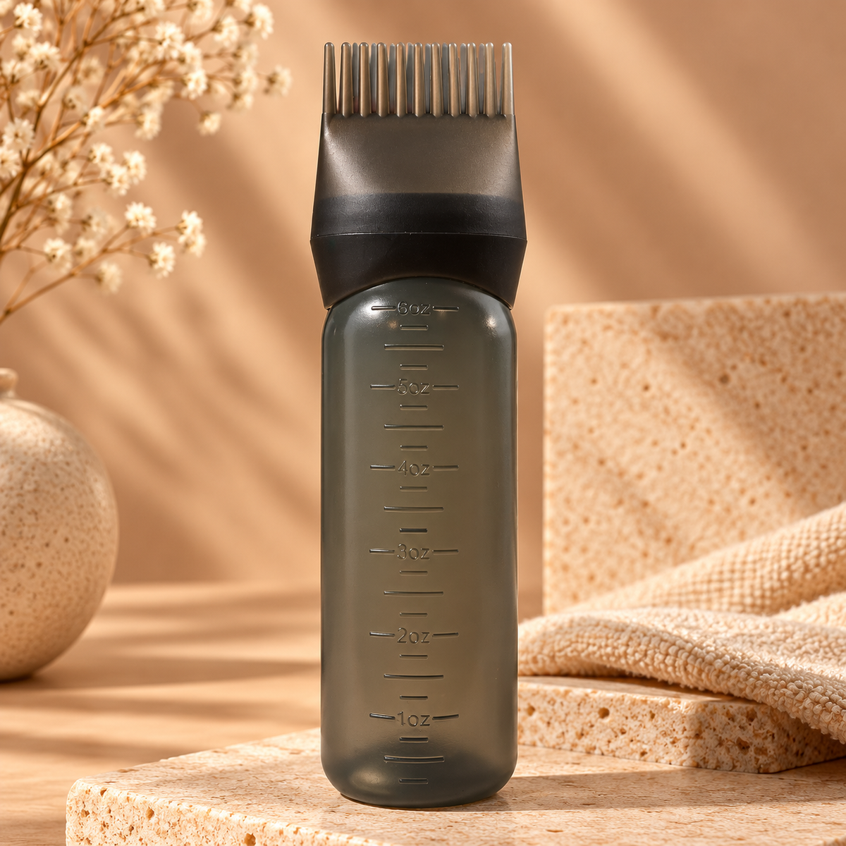 Scalp Oil Applicator Bottle 6 oz| Root Comb Applicator