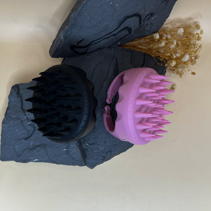 Aurora Scalp Stimulating Massage Brush - Silicone Bristles, for Shampooing, Massaging Scalp