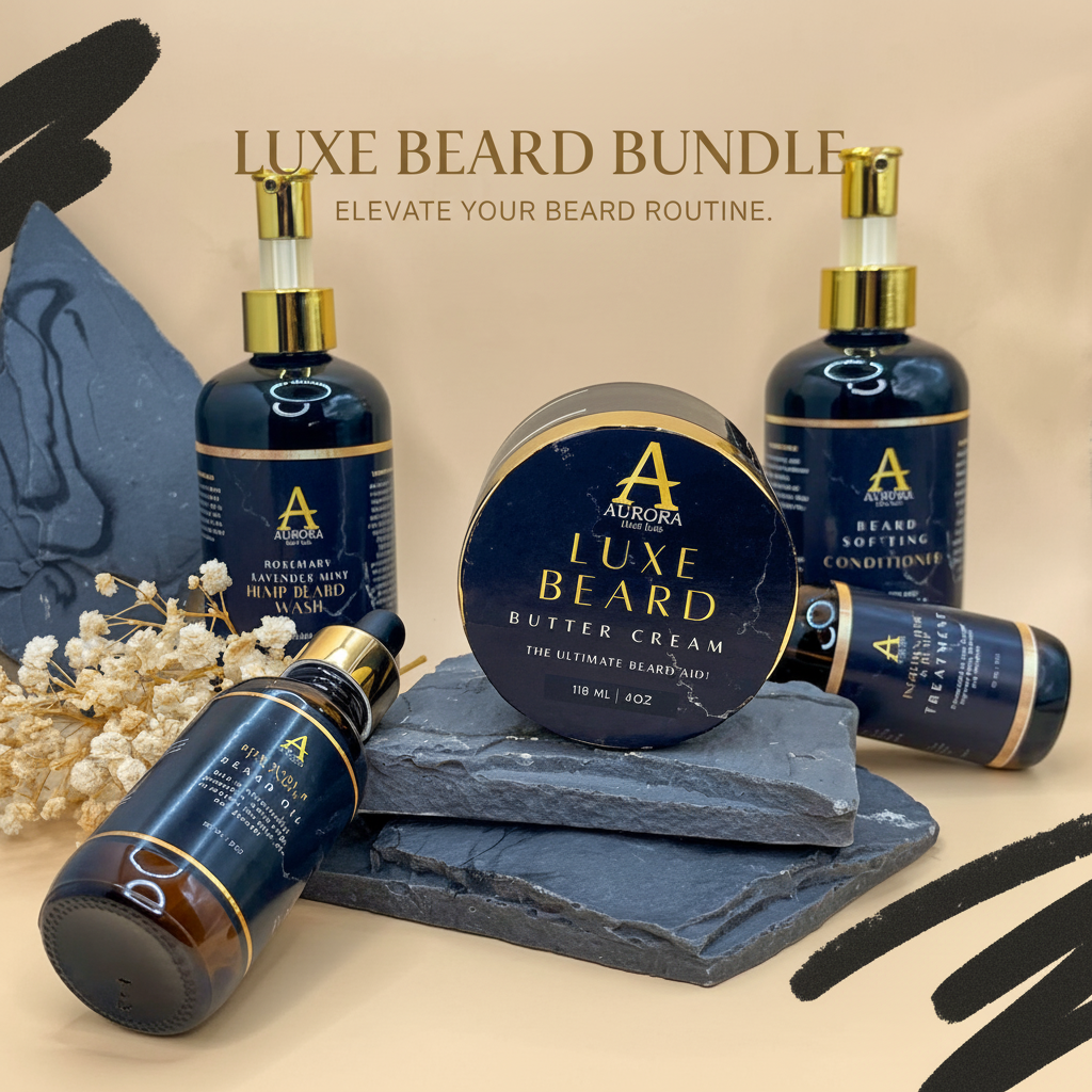 Luxe Beard Bundle - Premium Men's Grooming Set | Aurora Hair Lab