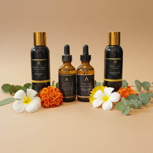Men's Beard Cleanse & Hydrate Set — Spring Background