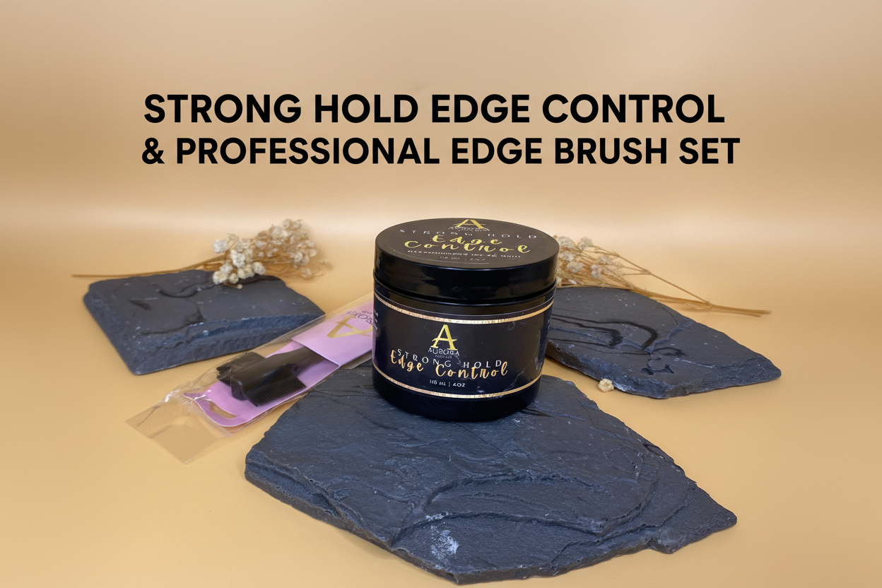 Strong Hold Edge Control & Professional Edge Brush Set Banner