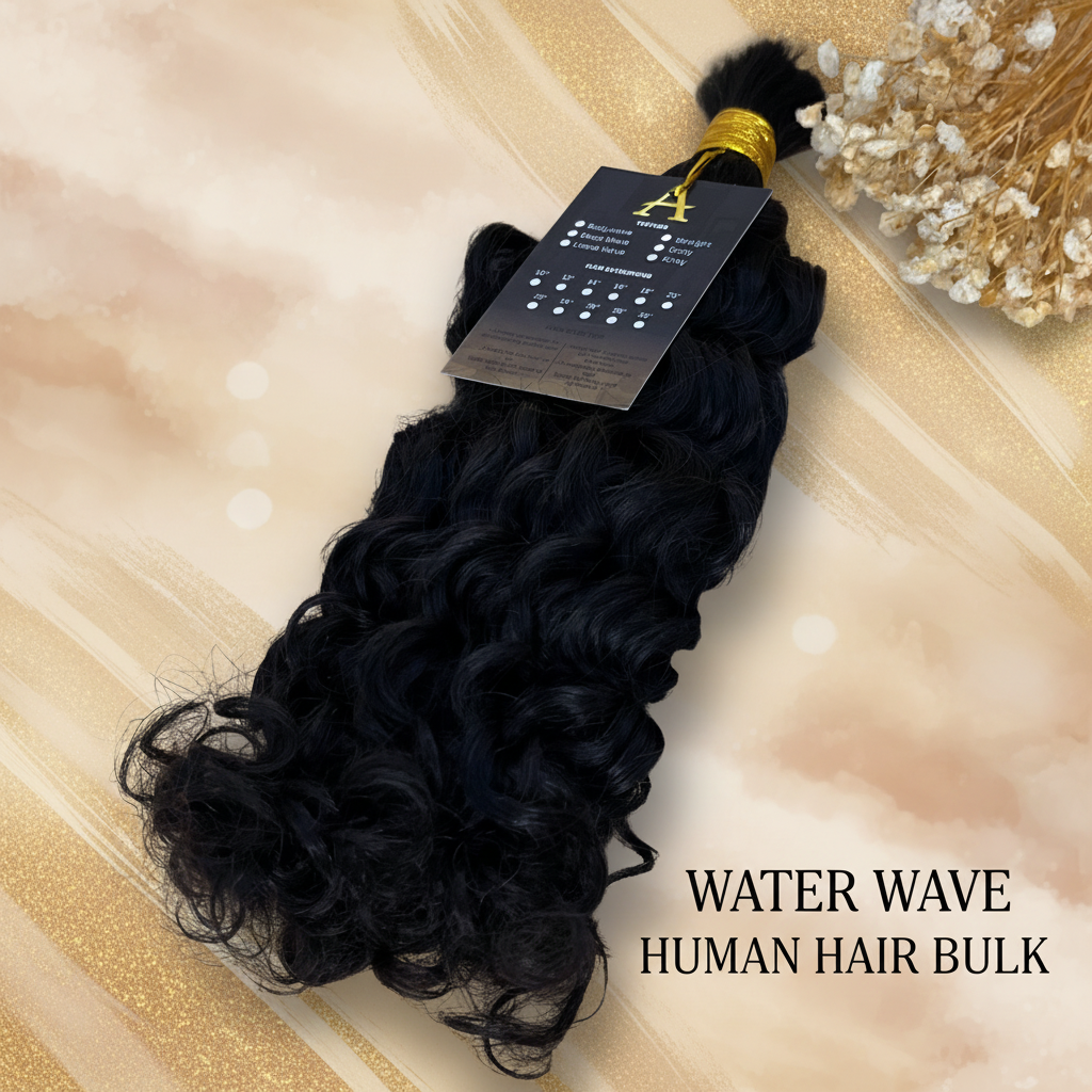 Water Wave Human Hair Bulk Blended Banner